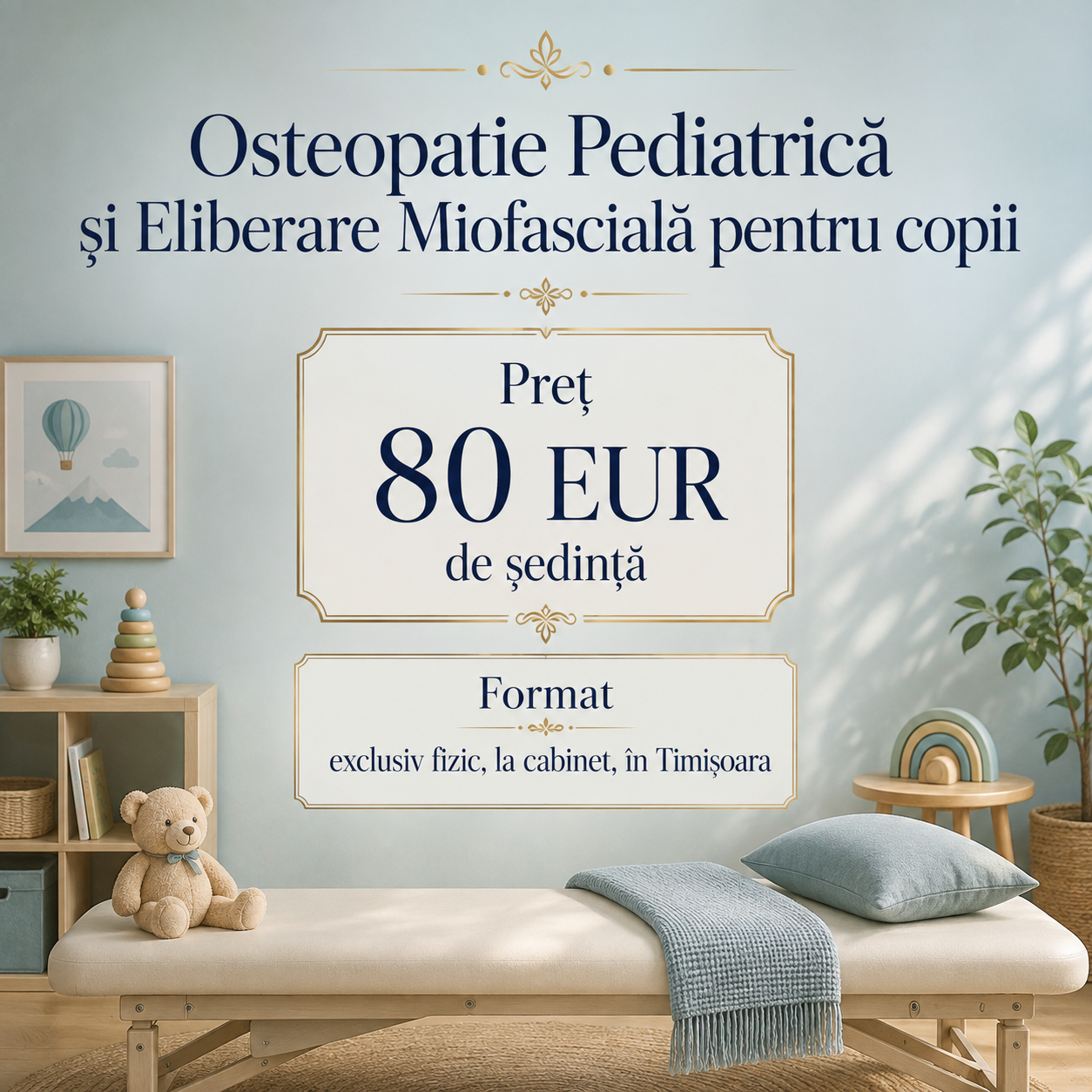 Osteopatie Pediatrică și Eliberare Miofascială pentru copii